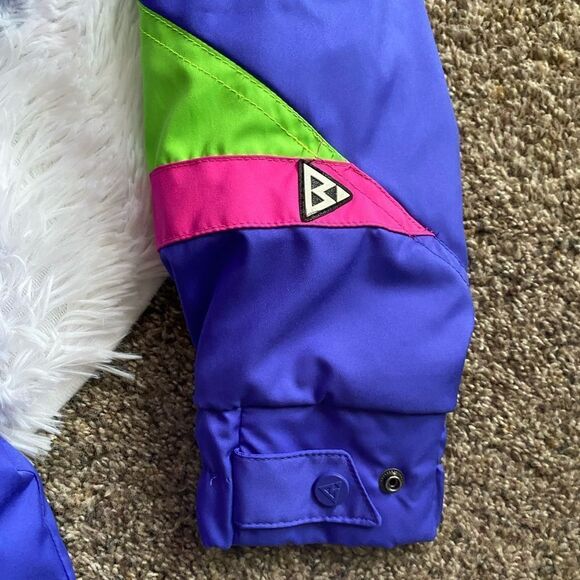 Black Bear Ski Suit Snowsuit Vintage Retro Jumpsuit Skiing Snowboarding Y2K Neon - Picture 7 of 16